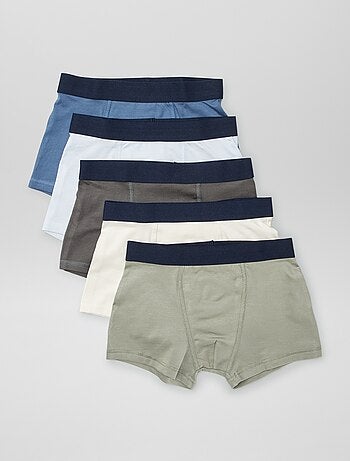 5 boxers lisos
