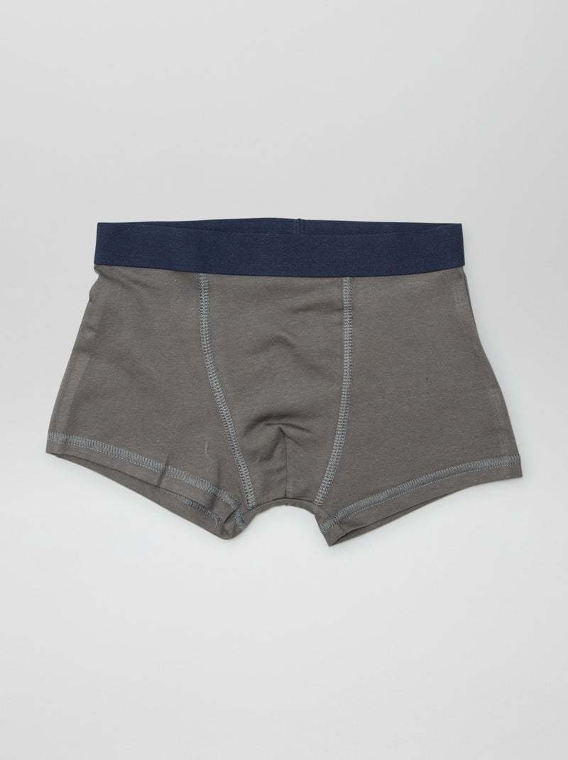 5 boxers lisos VERDE - Kiabi