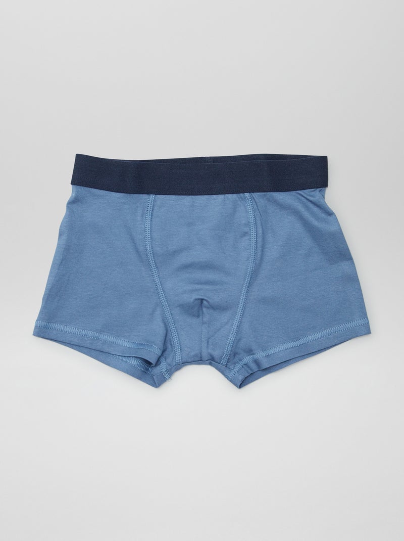 5 boxers lisos VERDE - Kiabi