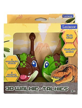 500m/0,3 milhas dinossauros 3d walkie talkies