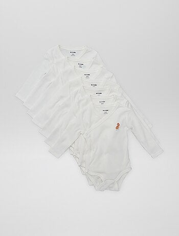 7 bodies com formato cruzado + bolsa de arrumação