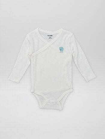 7 bodies com formato cruzado + bolsa de arrumação