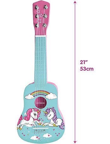 A minha primeira guitarrara de madeira unicórnio 21'' / 53 cm