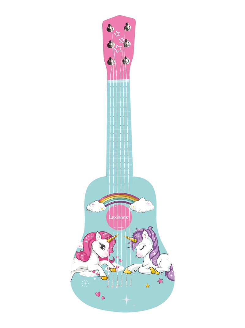 A minha primeira guitarrara de madeira unicórnio 21'' / 53 cm Azul - Kiabi