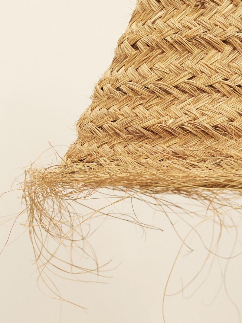 Abajur em cone de fibra de palmeira Bege - Kiabi
