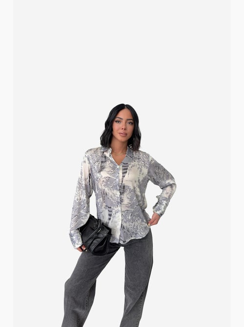 Abstract print buttoned shirt my fashion - Kiabi Abstract print buttoned shirt my fashion - Kiabi