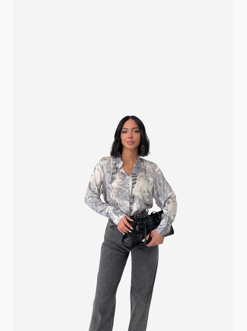 Abstract print buttoned shirt my fashion - Kiabi Abstract print buttoned shirt my fashion - Kiabi
