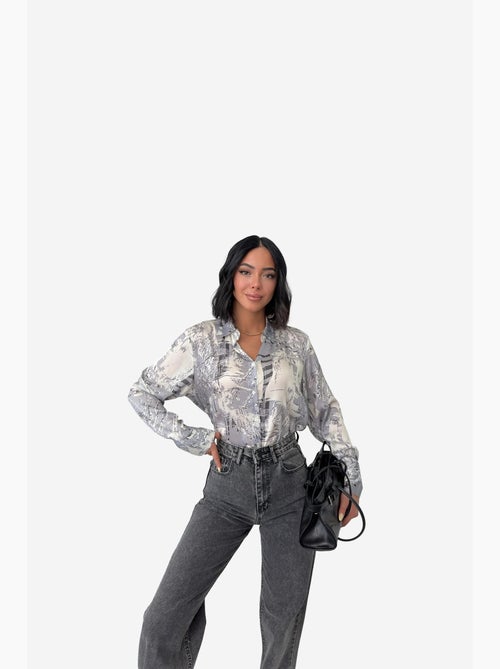 Abstract print buttoned shirt my fashion - Kiabi Abstract print buttoned shirt my fashion - Kiabi
