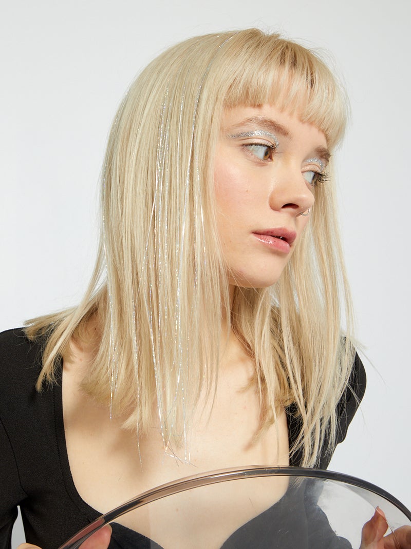 Acessório cabelo brilhante 'Tinsel hair' BEGE - Kiabi