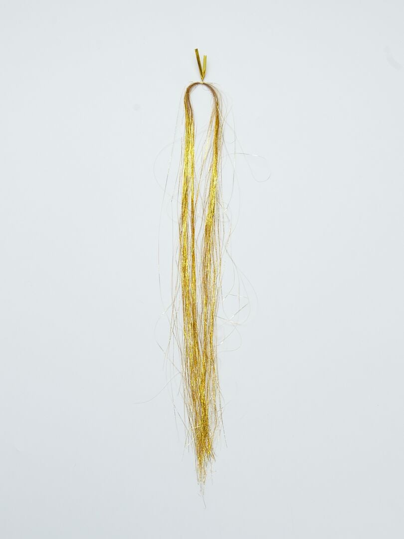 Acessório cabelo brilhante 'Tinsel hair' Dourado - Kiabi