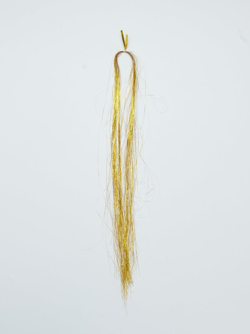 Acessório cabelo brilhante 'Tinsel hair' Dourado - Kiabi