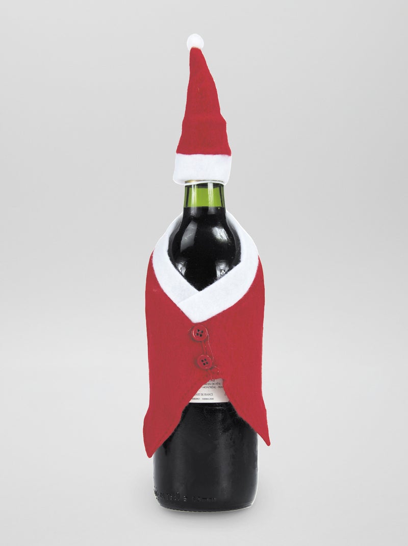 Acessório de Natal para garrafa Vermelho - Kiabi