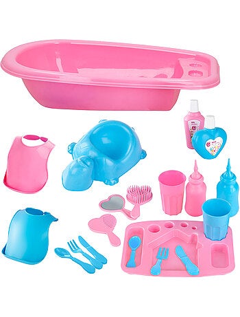 Acessórios de brinquedo para bebês c/banheira colorbaby's