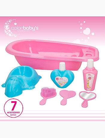 Acessórios de brinquedo para bebês c/banheira colorbaby's
