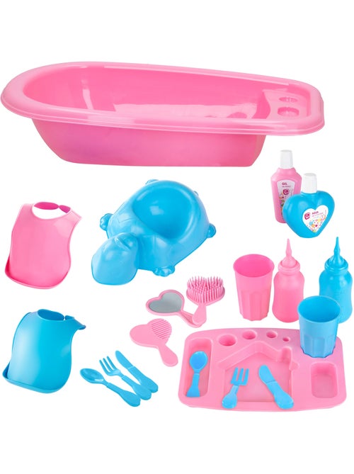Acessórios de brinquedo para bebês c/banheira colorbaby's - Kiabi Acessórios de brinquedo para bebês c/banheira colorbaby's - Kiabi