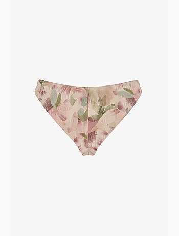 Aires extra super floral, brilhante, parte de baixo de biquíni de cintura média penti