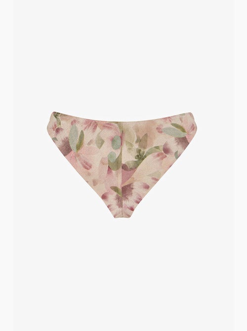 Aires extra super floral, brilhante, parte de baixo de biquíni de cintura média penti - Kiabi Aires extra super floral, brilhante, parte de baixo de biquíni de cintura média penti - Kiabi