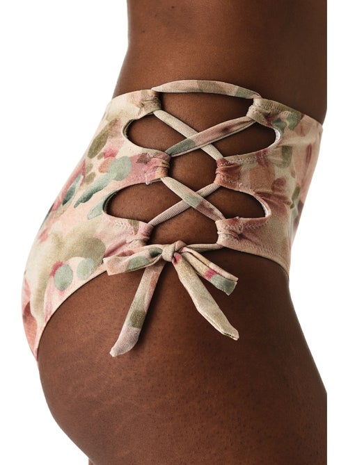 Aires fashion parte de baixo de biquíni floral com brilho e cintura subida penti - Kiabi Aires fashion parte de baixo de biquíni floral com brilho e cintura subida penti - Kiabi