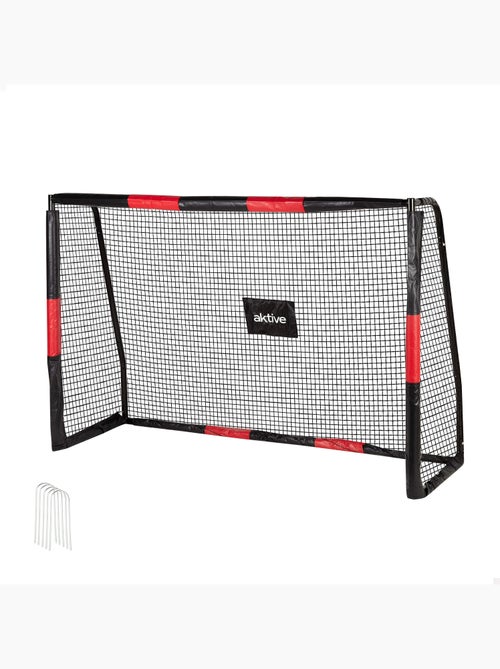 Aktive baliza de futebol 180x60x120 cm estrutura com proteção, rede e pinos - Kiabi