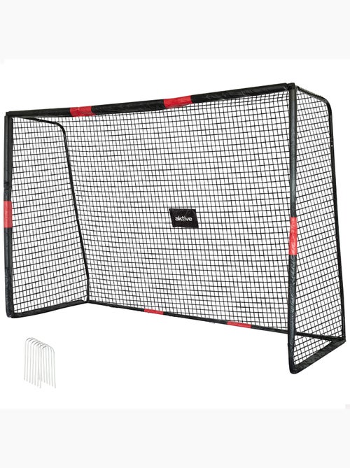 Aktive baliza de futebol 300x120x200 cm estrutura com proteção, rede e pinos - Kiabi Aktive baliza de futebol 300x120x200 cm estrutura com proteção, rede e pinos - Kiabi
