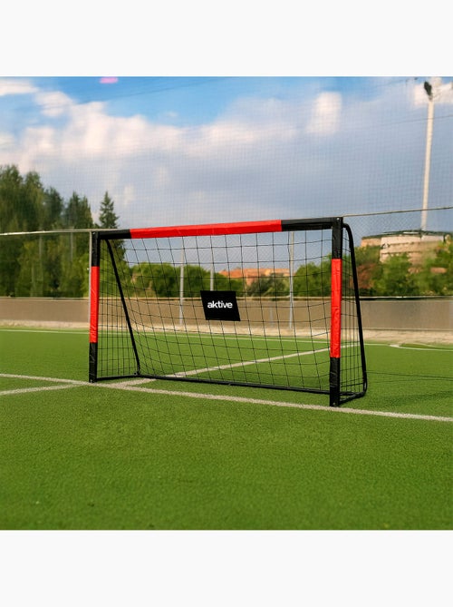 Aktive baliza de futebol de aço 180x60x120 cm com rede resistente e 6 pinos - Kiabi Aktive baliza de futebol de aço 180x60x120 cm com rede resistente e 6 pinos - Kiabi