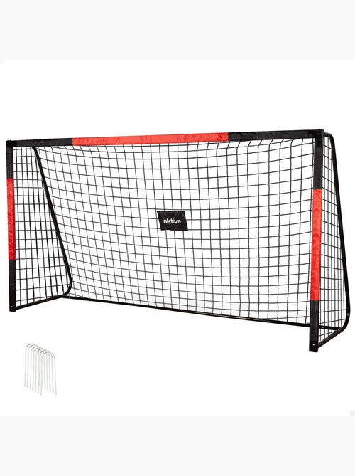 Aktive baliza de futebol de aço 300x90x160 cm com rede resistente e 7 pinos - Kiabi Aktive baliza de futebol de aço 300x90x160 cm com rede resistente e 7 pinos - Kiabi