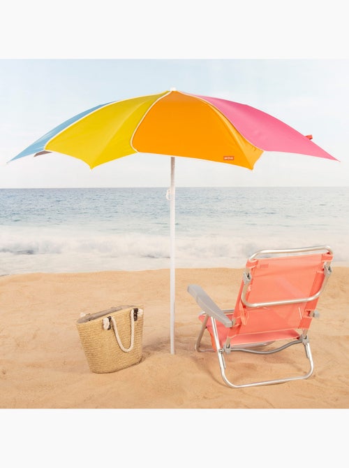 Aktive beach guarda-sol de praia d200 multicolorido e inclinável com proteção uv50 - Kiabi Aktive beach guarda-sol de praia d200 multicolorido e inclinável com proteção uv50 - Kiabi