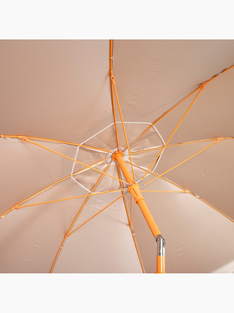 Aktive beach guarda-sol de praia laranja inclinável com proteção uv50, 220 cm de diâmetro Laranja - Kiabi