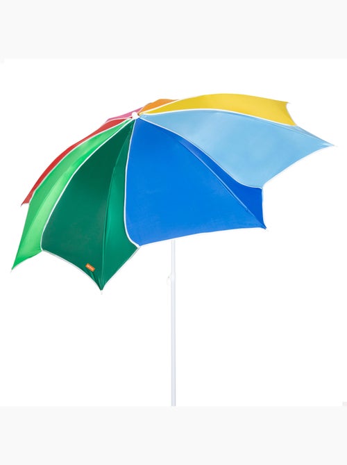 Aktive beach guarda-sol de praia reclinável com proteção uv50 multicolorido 180 cm de diâmetro - Kiabi