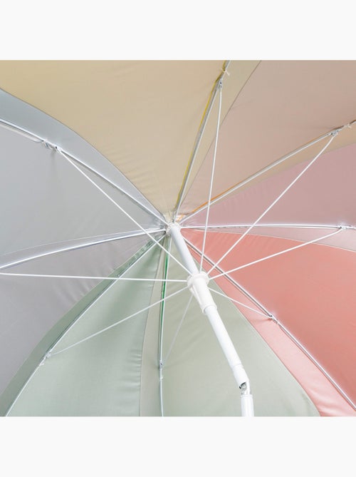 Aktive beach guarda-sol de praia reclinável com proteção uv50 multicolorido 180 cm de diâmetro - Kiabi