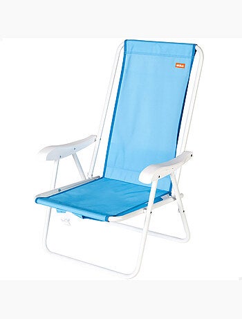 Aktive beach mochila dobrável para cadeira de praia azul com bolso 44x40x81 cm