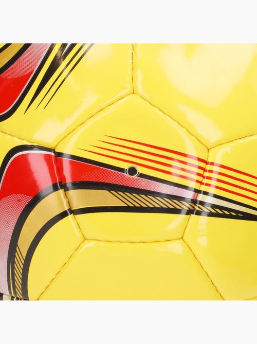 Aktive bola de futebol de couro sintético tamanho 5 com costura reforçada - Kiabi