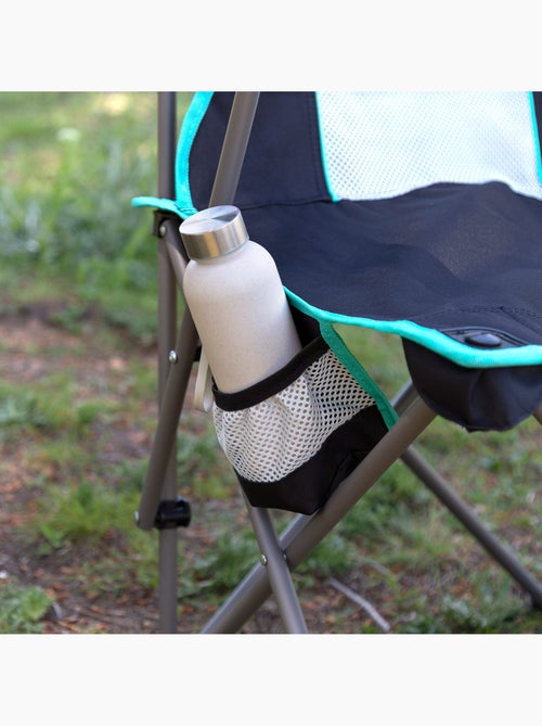 Aktive cadeira de acampamento dobrável 48x48x102 cm preta com encosto de malha - Kiabi Aktive cadeira de acampamento dobrável 48x48x102 cm preta com encosto de malha - Kiabi