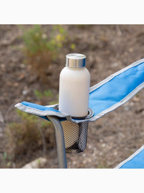 Aktive cadeira de acampamento dobrável azul com porta-copos - Kiabi