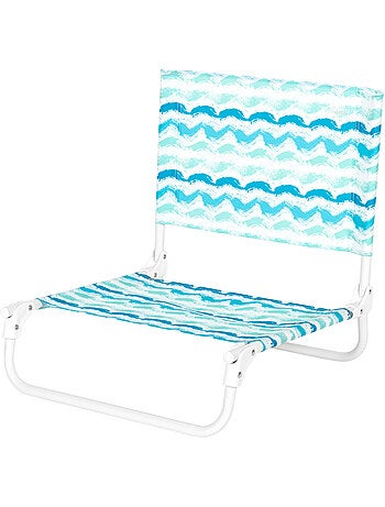 Aktive cadeira de praia baixa dobrável 45x50x50 cm ondas