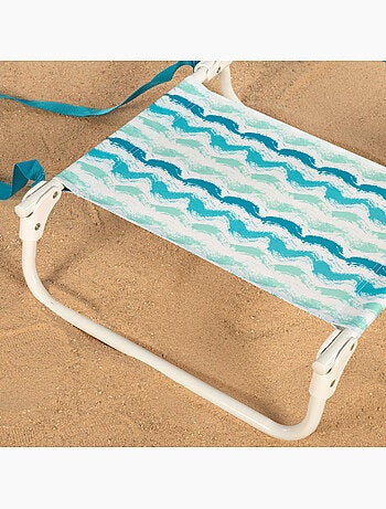 Aktive cadeira de praia baixa dobrável 45x50x50 cm ondas