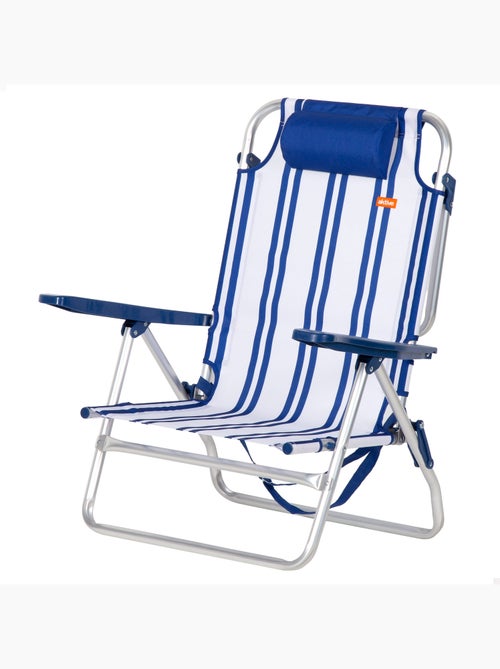 Aktive cadeira de praia baixa multiposições 48x45x83 cm marinho - Kiabi Aktive cadeira de praia baixa multiposições 48x45x83 cm marinho - Kiabi