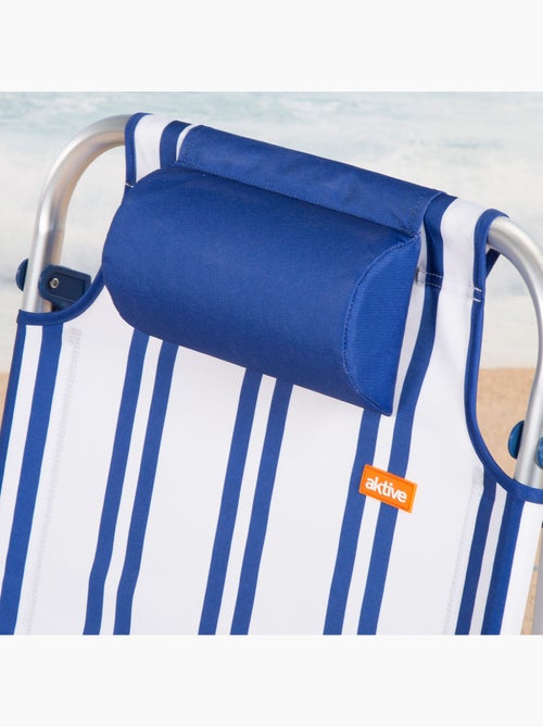 Aktive cadeira de praia baixa multiposições 48x45x83 cm marinho - Kiabi Aktive cadeira de praia baixa multiposições 48x45x83 cm marinho - Kiabi