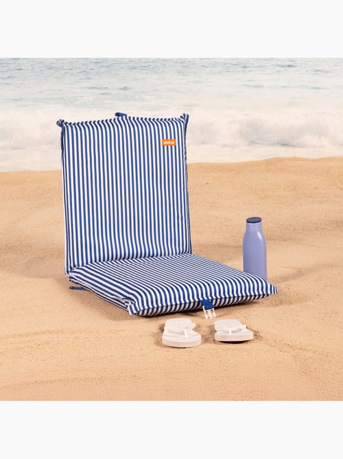 Aktive cadeira de praia dobrável 40x48x56 cm com listras náuticas - Kiabi Aktive cadeira de praia dobrável 40x48x56 cm com listras náuticas - Kiabi