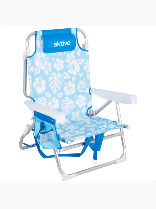 Aktive cadeira de praia dobrável com múltiplas posições 50x54x80 cm havaí - Kiabi
