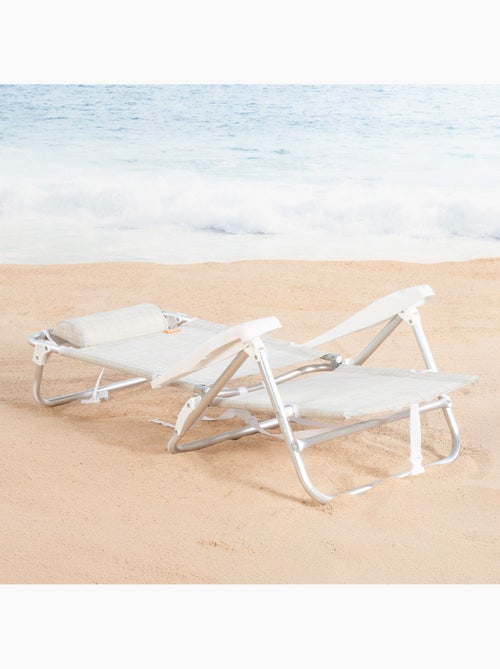 Aktive cadeira de praia ibiza baixa com múltiplas posições 47x49x82 cm - Kiabi