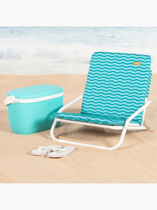 Aktive cadeira de praia leve com pega 46x60x50 cm azul - Kiabi Aktive cadeira de praia leve com pega 46x60x50 cm azul - Kiabi