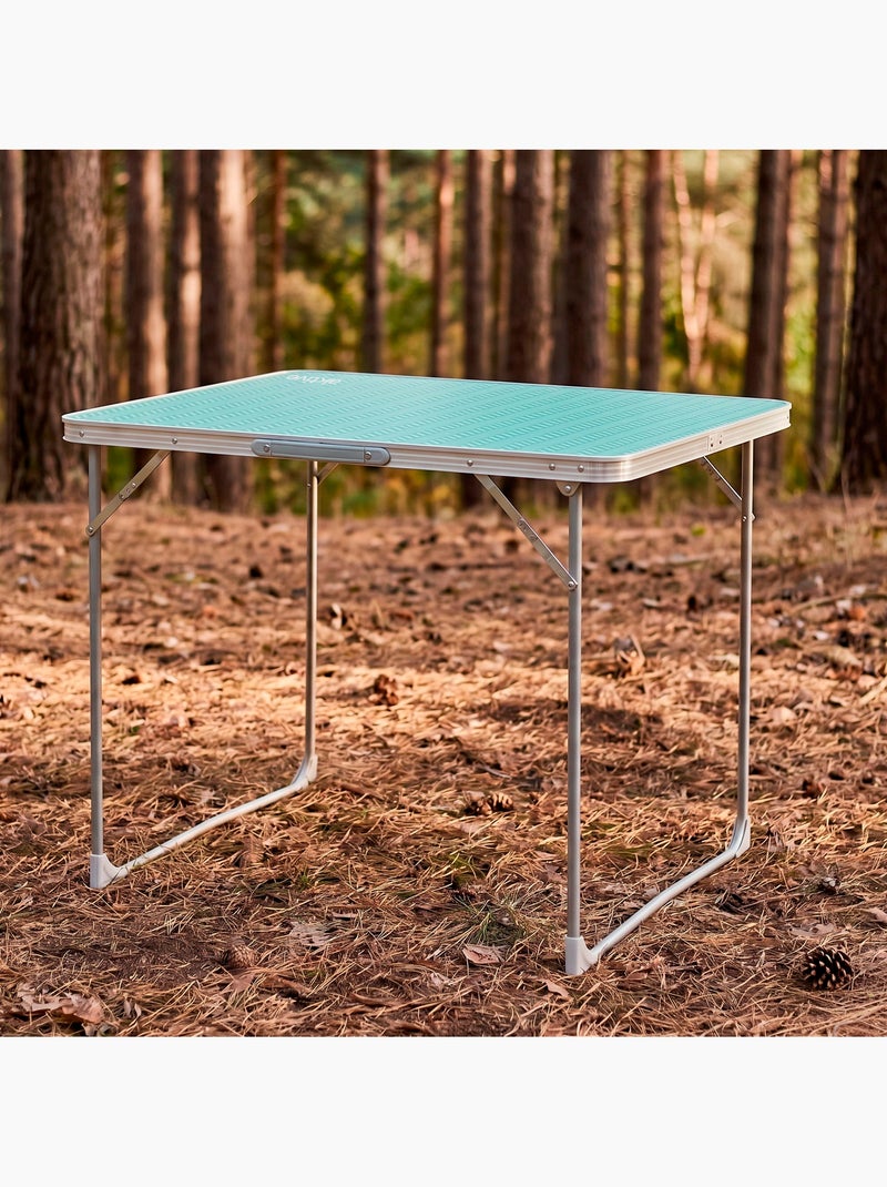 Aktive camping mesa dobrável para camping 80x60x70 cm Turquesa - Kiabi