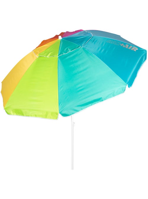 Aktive chapéu de praia à prova de vento 8 varas 240 cm multicolorido com ventilação - Kiabi