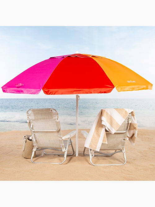 Aktive chapéu de praia à prova de vento 8 varas 240 cm multicolorido com ventilação - Kiabi