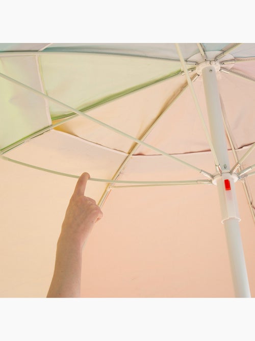 Aktive chapéu de praia à prova de vento 8 varas 240 cm multicolorido com ventilação - Kiabi