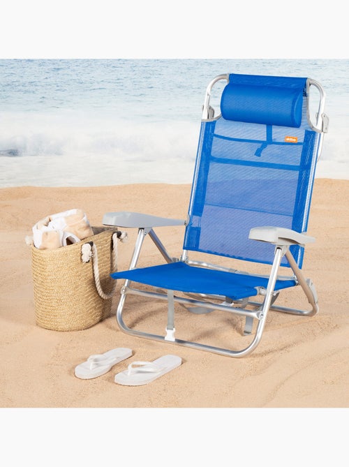Aktive conjunto de 2 cadeiras de praia baixas com múltiplas posições, 47x49x82 cm, gomera - Kiabi Aktive conjunto de 2 cadeiras de praia baixas com múltiplas posições, 47x49x82 cm, gomera - Kiabi