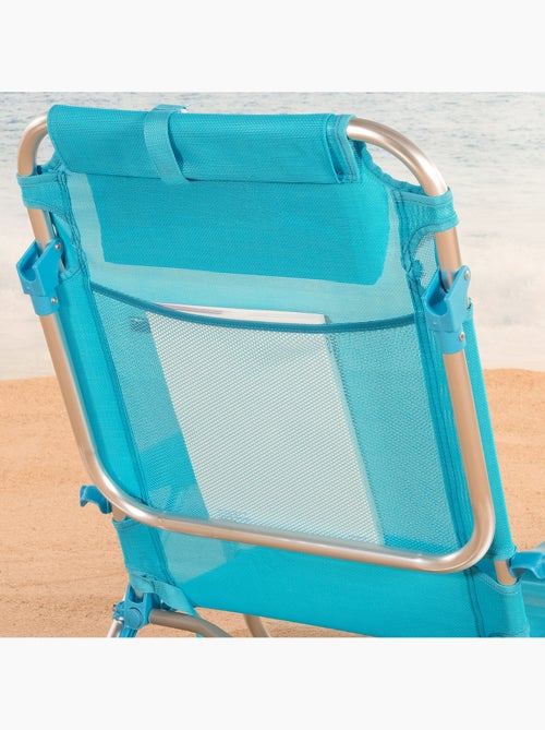 Aktive conjunto de 2 cadeiras de praia baixas dobráveis e multiposições 51x45x76 cm azul - Kiabi Aktive conjunto de 2 cadeiras de praia baixas dobráveis e multiposições 51x45x76 cm azul - Kiabi