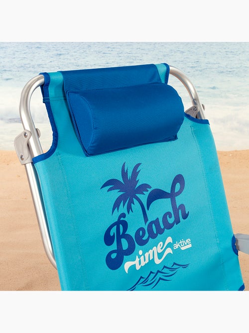 Aktive conjunto de 2 cadeiras de praia dobráveis baixas azuis - Kiabi Aktive conjunto de 2 cadeiras de praia dobráveis baixas azuis - Kiabi