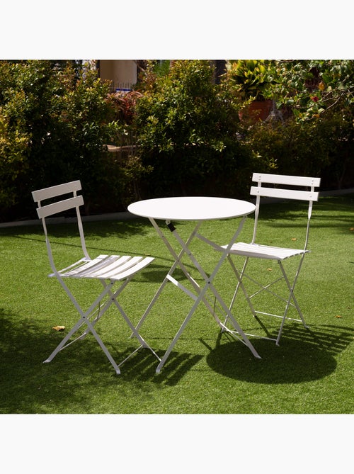 Aktive conjunto de móveis para terraço 60x70 cm branco - Kiabi Aktive conjunto de móveis para terraço 60x70 cm branco - Kiabi